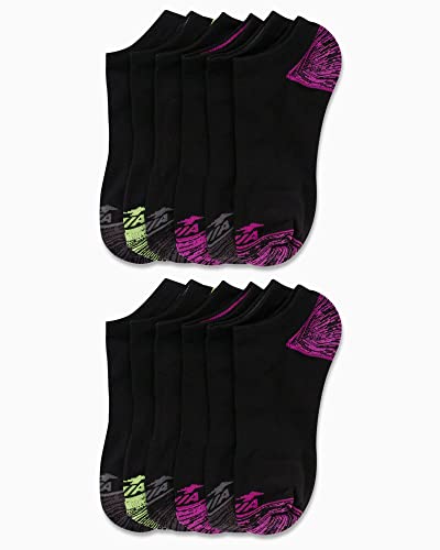 Image of Avia Womens No Show Socks - 12 Pack Soft Stretch Moisture Wicking Athletic Low Cut Socks for Women (Size 4-9, Extended: 9-12)