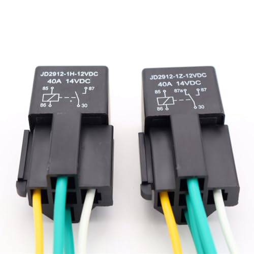 CGEAMDY CGEAMDY 2 Stück 12V Autostarter-Relais, 4 Pin Auto Relais Auto Moto Spule Relais Schütz Relaisschalter Strom, 4-Polige Relais für Den Automobilbereich(Vier-Pin) - Designansicht 6 | Relais