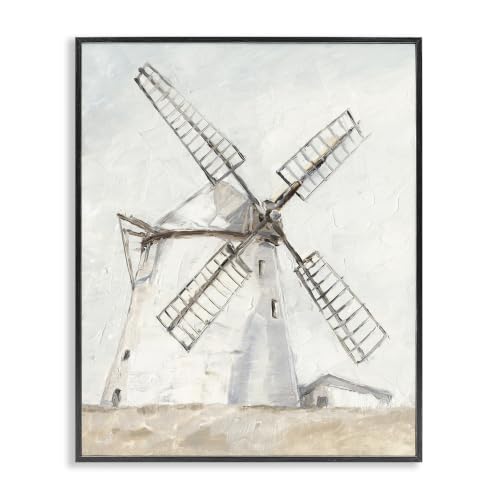 Farm Windmill Landscape, 11 x 14 Inch Framed Giclée Print