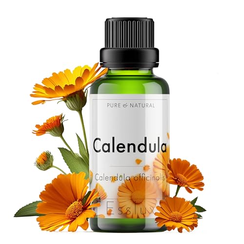 Image of Esslux Calendula Essential Oil - 100% Pure Natural Calendula Oil for Skin Care & Aromatherapy | Soothing & Nourishing Oil for Diffuser, Massage & DIY Projects - Therapeutic Grade - 120 ML