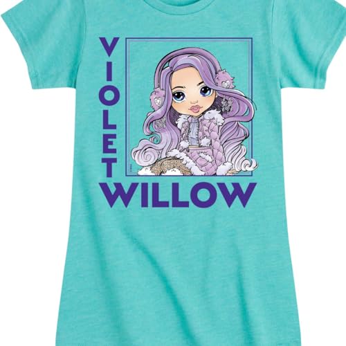 Rainbow High - Holiday Violet Willow - Toddler and Youth Girls Fitted Short Sleeve Graphic T-Shirt3
