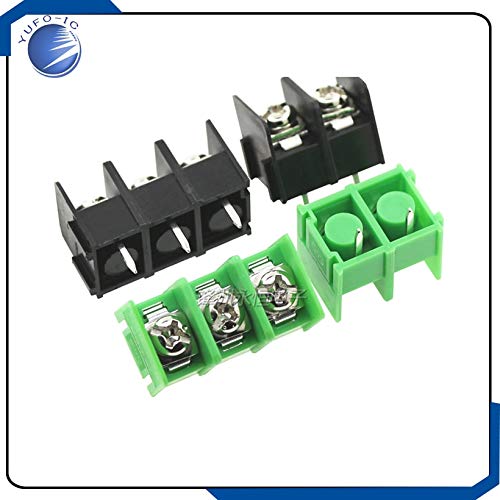 Davitu 10PCS/LOT KF7.62-2P/3P/4P Terminal 7.62-2PIN 3PIN 4 PIN 7.62MM KF spacing - (Color: 2Pin Green)