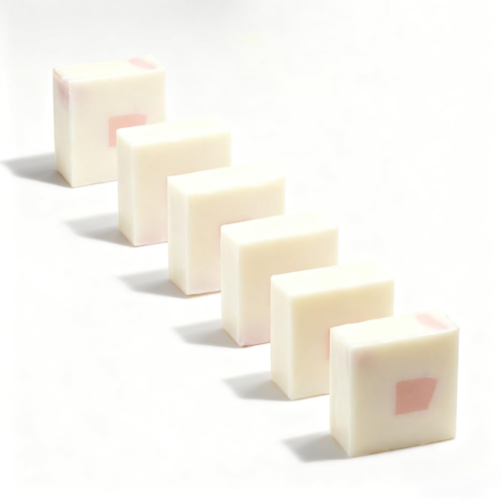 Milk Handmade Soap with Creamy Texture Design 3 53 oz Pack of 6-3-in-1 Body Hand and Face Cleanser