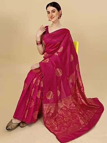 Image of Avantika Fashion Women's Kanjivaram Soft Silk Banarasi Sarees With Blouse Piece