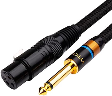 オーディオケーブル マイクワイヤーコード - XLR女性からジャック6.35 / 6.5 mm（1/4 "）男性プラグオーデ