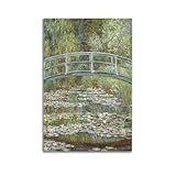 Claude Monet Malerwerk (japanische Brücke) Poster, 