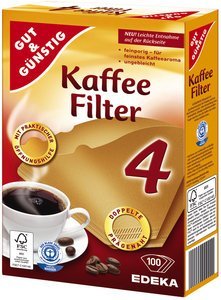 Filtertüten Gut&Günstig Gr.1x4 100 St VE=1