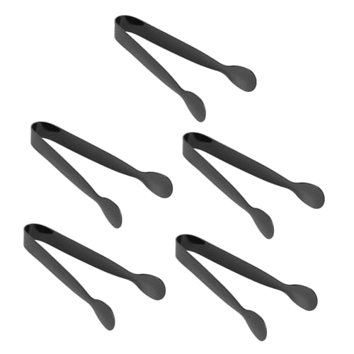 STOBAZA 5pcs Elegant Ice Tongs for Bar Weddings Parties and Snacks Serving Lightweight Stylish and Versatile Kitchen Utensils