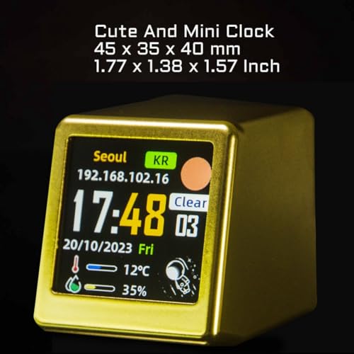 Reloj digital con termómetro y humedad para regular tu habitación 8