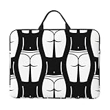 VAFZASC Laptop Case with Handle, Padded Laptop Bag Sleeve for Women, Naked Ass Sexy Butt Bikini Party Portable Case Compatible with HP Notebook 14 Inches