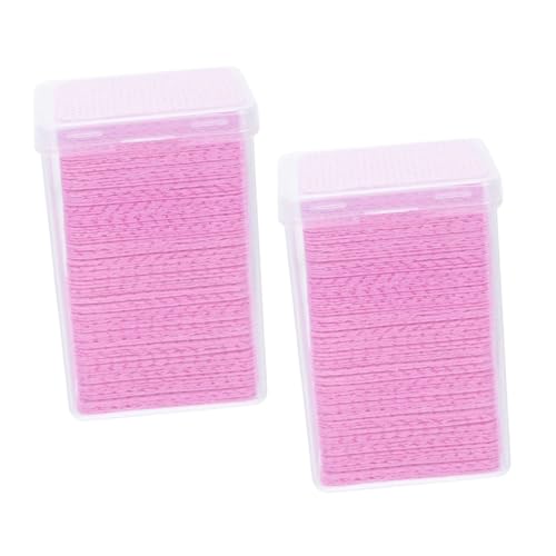 FOMIYES Cleaning Nail Polish Gel 400pcs Glue Cleaning Pads Adhesive for Home Salon
