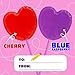 Heart Shaped Lollipops - 90 Count - 2 Pound Pack - Individually Wrapped Valentines Candy - Berry Flavors - Heart Candy for Classrooms, Buffets & Gifting