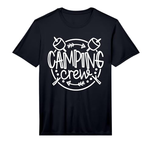 Camping Crew Campfire Summer Camp Vacation Family Matching Performance T-Shirt