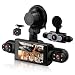 Rimoody 4 Canali Dashcam Auto 360°, 4 Telecamera HD 1080P Anteriore e Posteriore Sinistra Destra, 3 Pollici IPS Schermo Dash Cam con Visione Notturna 8 IR/Loop Video/24H Parcheggio Monitor