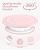 Kootek 158PCs Cake Decorating Kit, Baking Supplies Tools - Includes Cake Stand Turntable, 64 Icing Piping Tips Set, 2 Frosting Spatulas, 3 Scrapers, 50+2 Pastry Bags, Coupler, Video Tutorial, Booklet #1