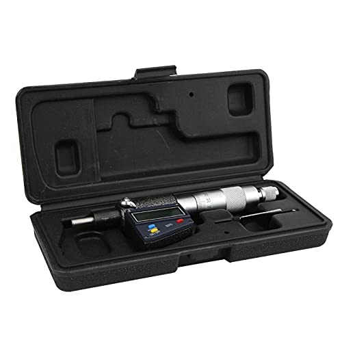 Micrómetro digital para corregir errores de calibración en mediciones de 0-25 mm