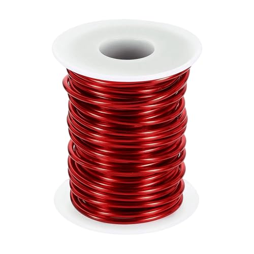 Alambre de aluminio de 2,5 mm de alta maleabilidad HARFINGTON anodizado rojo