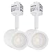 2 PACK 8.5W(50W Equiv.) Integrated CRI90+ LED Track Light Head, Soft White Dimmable 38° Spotlight Track Light Fixture, 500lm ENERGY STAR ETL-Listed for Accent Task Wall Art Exhibition Retail Lighting