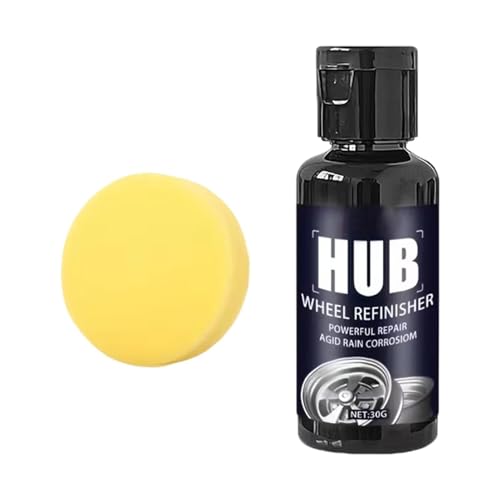 Wheel Polishing Paste - Tire Coating Paste | High Gloss Tire Wax, Powerful Refurbish Wax with Sponge, Anti Crack Tyre Conditioni