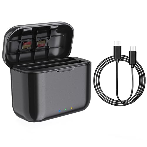 Station de charge rapide pour Insta360 X3 boîtier double canal et rangement carte SD