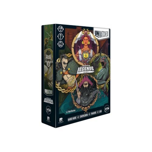 IELLO Unmatched : Combats de Légende – Volume 3 | Jeu de Société d’Affrontement Asymétrique | Loki, Barbe Noire, Pandore & Chupacabra | Duels Rapides et Stratégiques