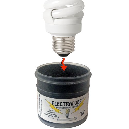Light Bulb/Electrical Lubricant/Anti-Oxidant - Prevents Corrosion/Broken Bulbs, LED - 4' Bulbs, Refrigerator/Microwave, Stove Bulbs. 3 Way Plugs & Electrical Contacts. Non-Toxic Formula.