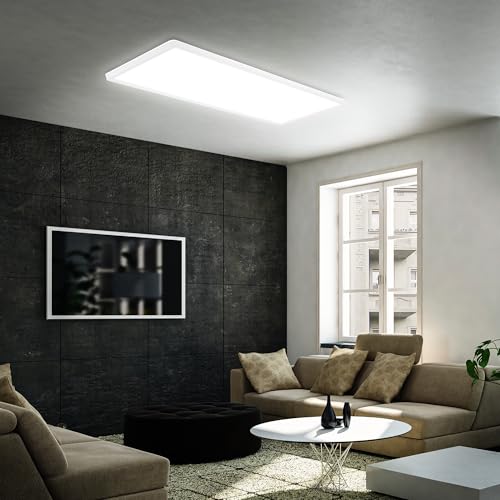 Lampe LED rectangulaire 58cm blanc neutre à effet rétroéclairé - 4