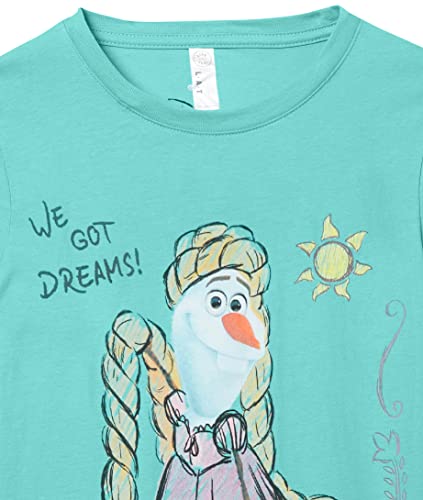 Disney Girl's Olaf Rapunzel T-Shirt2