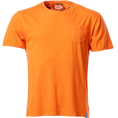 T-Shirt Orange Margarita pour Homme Panareha avec Poche Poitrine Pratique