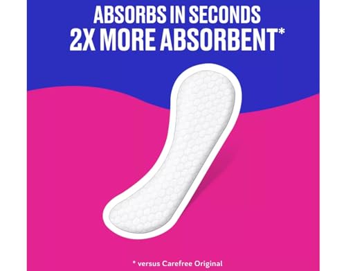 Image of Carefree Acti-Fresh Body Shape Regular To Go Pantiliners - 54 Liners, Pack of 4, 216 Total