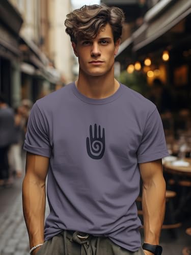 Image of BULLMER Trendy Printed Cotton Blend Crew Neck /Round Neck Half Sleeve Tshirt for Men- Pack of 2