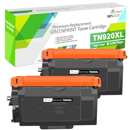 Cartouche TN920XL GREENPRINT pack de 2 toners noir haute capacite 6000 pages