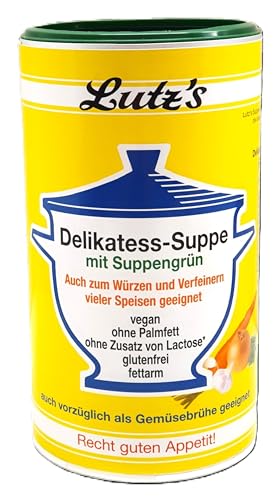 Delikatess-Suppe-mit-Suppengruen-900g-Dose-45-Liter-Gemuese-Bruehe-als-Universal-Wuerzmittel-fuer-alle-Speisen-geeignet-vegan-NEU-OHNE-PALMFETT-glutenfrei-ohne-Zusatz-von-Laktose-fettarm