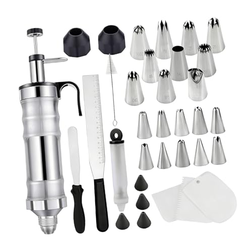 Juego de 34 piezas para decoración de pasteles de acero inoxidable 8