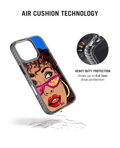 Image of DailyObjects Hey Good Looking Stride 2.0 Magnetic Case Cover Compatible with iPhone 16 Pro Max | Wireless Charging Slim Back Cover | 2 Layer Edge Protection & Shockproof