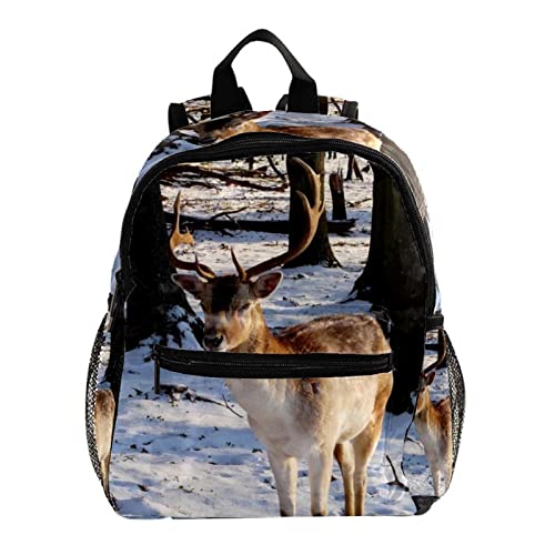Sac à dos pour garçons et filles avec motif chien multicolore pour la maternelle et les sorties