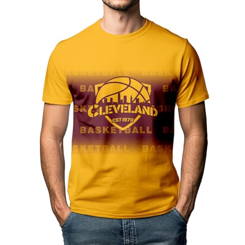 Lztgift Camiseta de basquete City Silhoutte Shield Basketball Gradient Shirt Pull On Apparel Gift fo