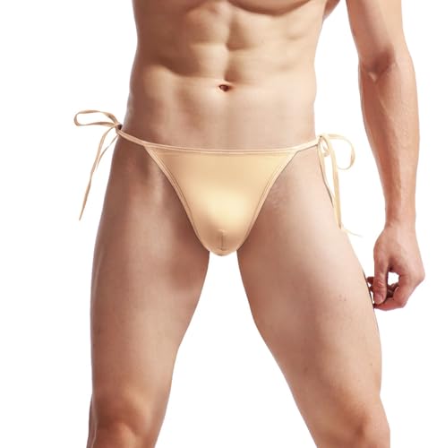 Men's Sexy Lingerie Cotton Tie Rope Cute Boxer Brief Underwear Panties Sissy Thong Underwear3