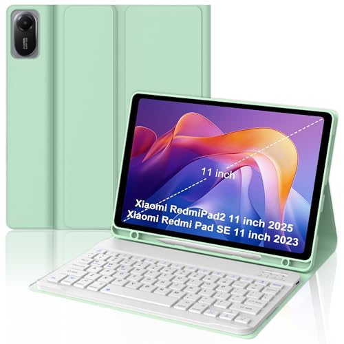 2025N Xiaomi RedmiPad2 11C` L[{[hP[X O\ CX Bluetooth ܂L[{[hP[X یXX^hJo[P[X yz_[t y ^ [d (OXO[)