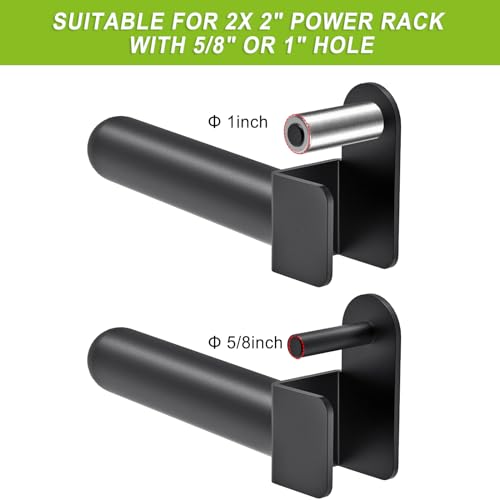 Image of Kipika Weight Plate Holder for 2x2 and 3x3 Power Rack - Attachment for Storage - Fits Standard 1-inch or Olympic 2-inch Plates - Set of 2