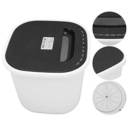 Handige Draagbare Wasmachine USB-aangedreven Mini-turbowasmachine met Droogrek 6L Capaciteit (Blauw) - Afbeelding 5