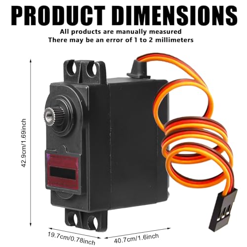 4 Stück Servo Digital Metal: 13 kg 180° Digital Micro Servo, Micro Digital Servo Motor mit Metall Getriebe für RC Flugzeug Hubschrauber, Roboter Arm,RC Auto Boot, RC Drohnen, Roboterarm
