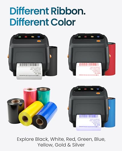 Image of SEZNIK Rudra Thermal Label Printer | Direct Thermal + Transfer | E-Commerce 304 DPI HD Print | USB, Bluetooth, WiFi | Shipping, Jewellery, Excel Print, MRP, Barcode | 1 Year Warranty | No SellerFlex