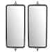 Universal West Coast Truck Stainless Steel Driver and Passenger Side Mirrors 7" x 16" Replacements