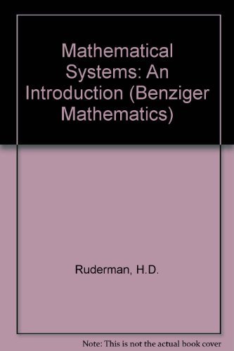 Mathematical systems: An introduction 0471744654 Book Cover