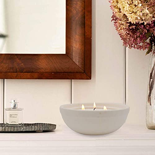 Citronella Candles In Coarse Pottery Container, Natural Soy Wax Candle Outdoor And Indoor #TOP2