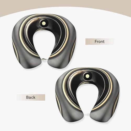 Almohada de viaje con memoria y diseño Yin Yang miniatura 3