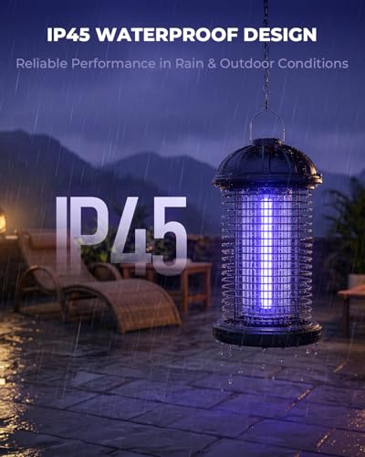 CXRUY Electric Bug Zapper Outdoor, Mosquito Killer Lamp, Hanging Waterproof Insect Zapper Fly Trap for Indoor Outdoor Patio Garage — view 6