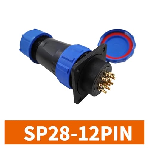 Conector SP28 IP68 de 12 pines ideal para iluminación exterior de jardines 3