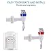 uxcell Red and Blue Water Cooler Faucet Plastic Water Dispenser Clean Spigot Fits Adaptor Hot Cold Water Faucet Tap Replacements 2pcs
